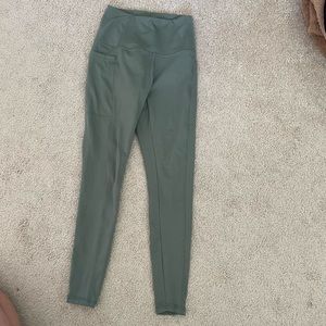 Olive green athletic pants